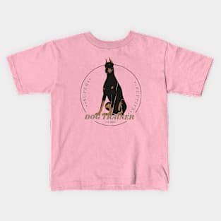 Dog Trainer Doberman Kids T-Shirt